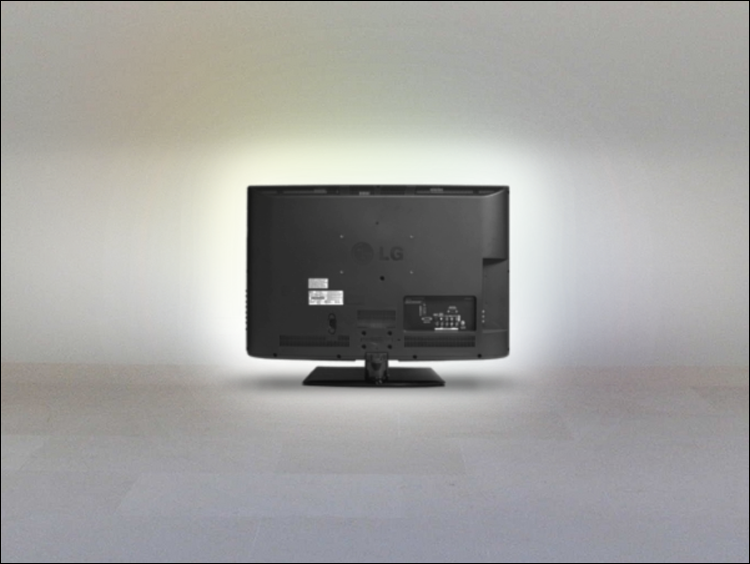 Installation View: LG Williams / The Estate of LG Williams&trade;, The Back Of LG, LG 32LD350 HDTV, 2.9 x 31.5 x 20 inches