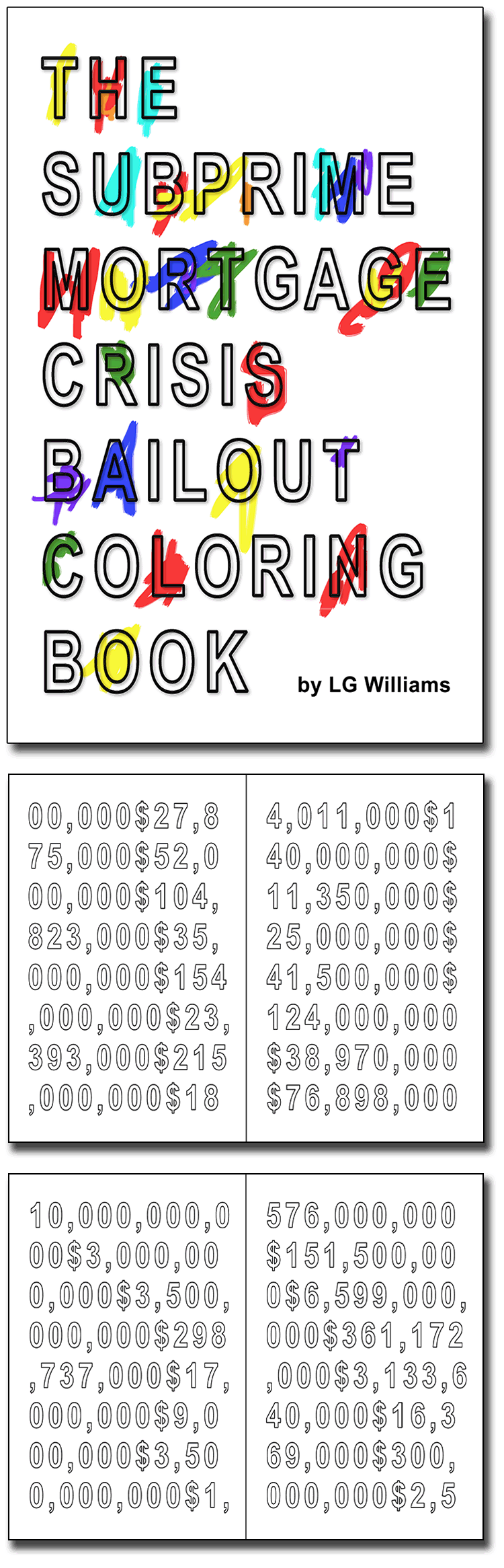 LG Williams The Subprime Mortgage Crisis Bailout Coloring Book (2013)