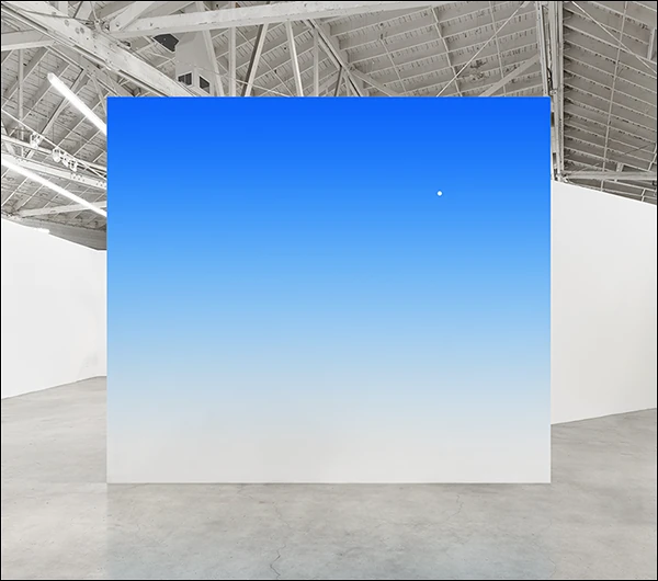 LG Williams, Untitled (Point on Plane), 1989, Paint on Wall.