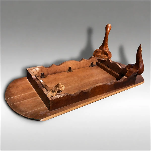 LG Williams, Broken Table, 2009, Altered Wooden Table.