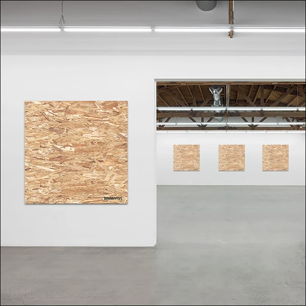 LG Williams, Cracked But Ok! Or, It Might Be Perhaps Better To Say, 2011, Plywood Mounted On Wall.