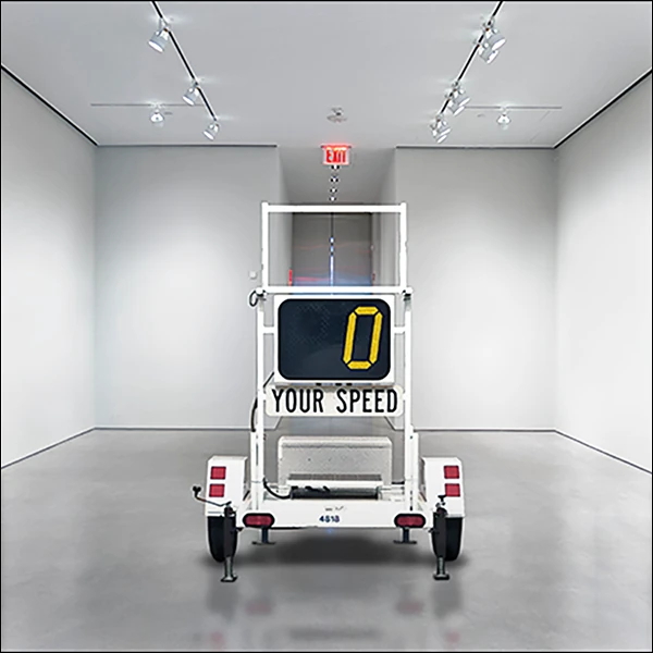 LG Williams, Huxley's Reduction And Fear, 2013, Mixed Media and Electronics With Framed Mirror.