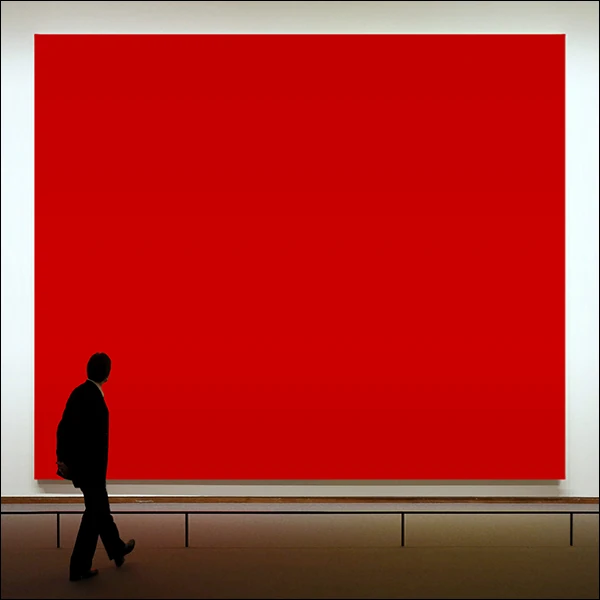 LG Williams, Who's Afraid Of #CC0000? or The Big Red Scare #653745, 2014, Oil on Canvas.