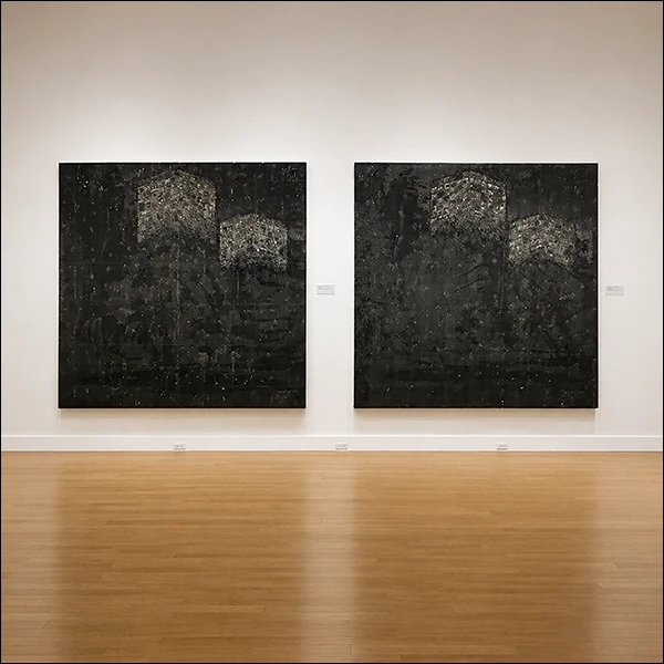 LG Williams, 2015-16 SoCal MidRise #15, 96 × 96", Mixed Media on Canvas, 2015, -16 SoCal MidRise #09, Mixed Media on Canvas.