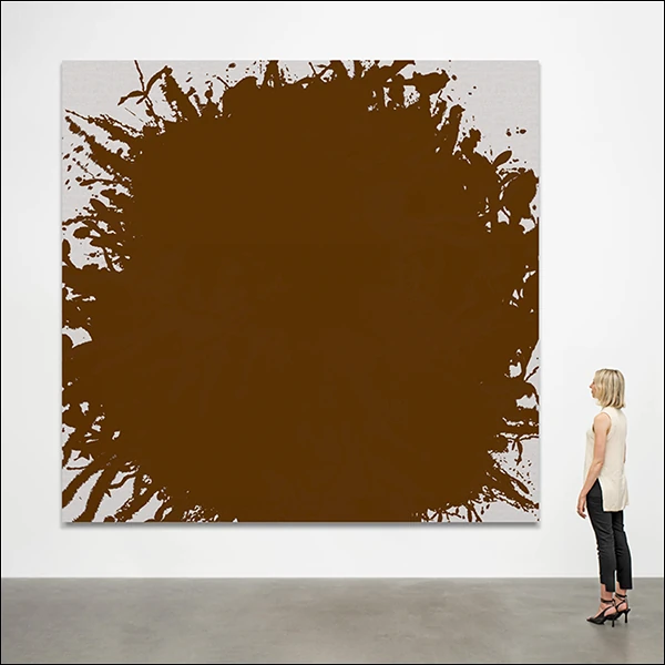 LG Williams, Something Big Is Gonna Happen Or Let This Wash Over Me, 2022, House Paint On Canvas.