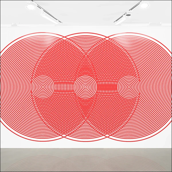 LG Williams, Make Shit Up And Sell It!!! Big Or Small, 2022, Colored Vinyl Sheeting On Wall.