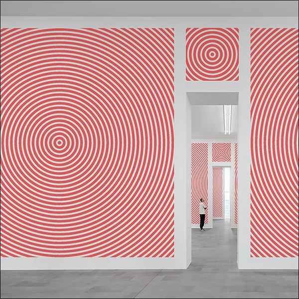 LG Williams, Make Shit Up And Sell It!!! Big Or Small, 2022, Colored Vinyl Sheeting On Wall.