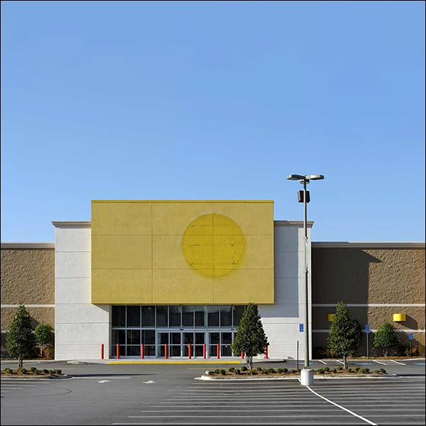 LG Williams, Promised Gift To The Sackler Family (March 3, 2022), 2023, Removed Shopping Mall Signage.