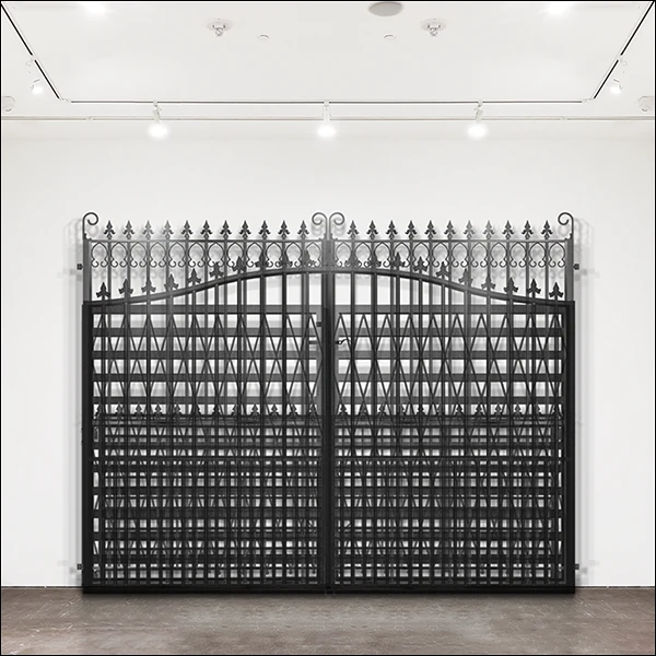 LG Williams, Oh, Man, When's It Gonna Be My Turn?, Open Me Up, Tell Me You Like It, Pluck Me To Death, 2024, High-Security Folding Gate…