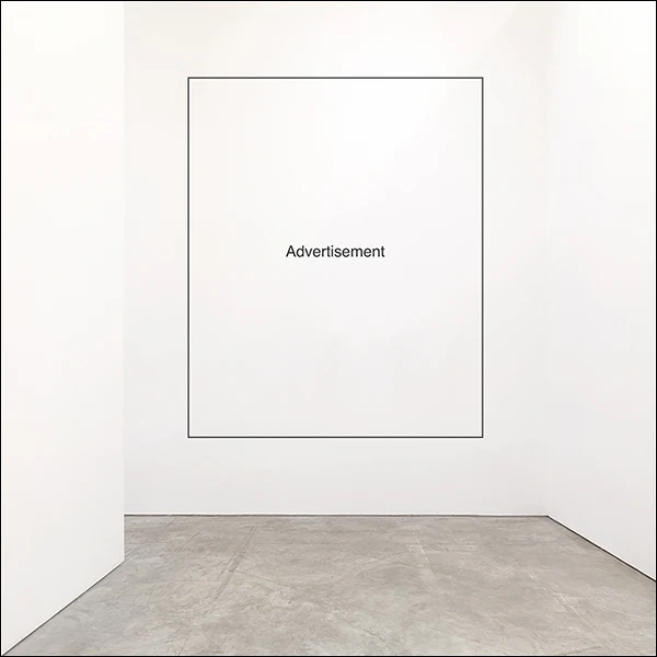 LG Williams, Advertisement, 2024, Vinyl Lettering On Wall.