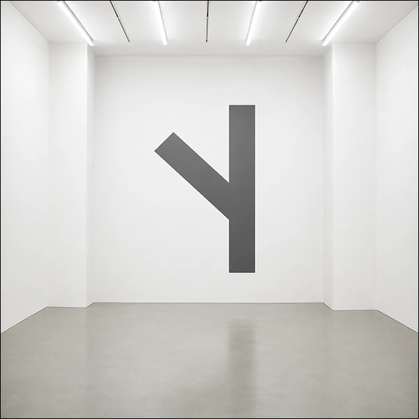 LG Williams, Working at the Intersection of Data Poly-ism, Non-Linear Narratives, 2025, Paint on Wall.