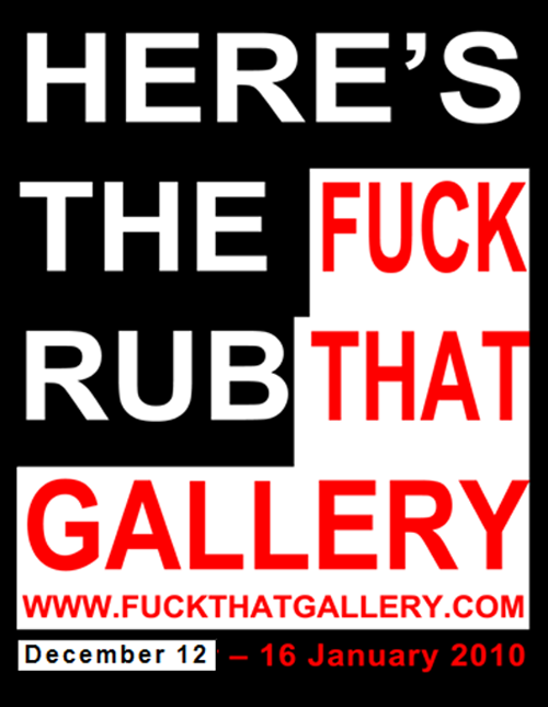 LG Williams, Here's The Rub Poster, 2009