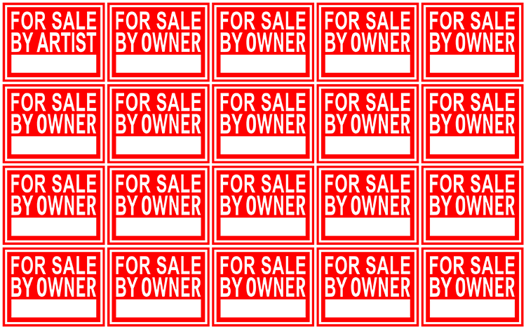 LG Williams “For Sale By Artist / For Sale By Owner ∞” (2016)