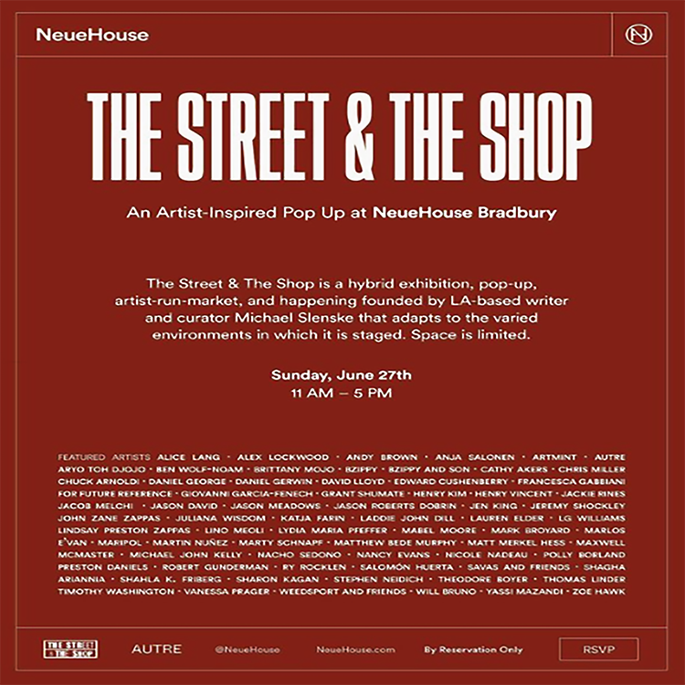 LG Williams Appears In The Street & The Shop Pop-Up at Neuhouse Curated by Michael Slenske