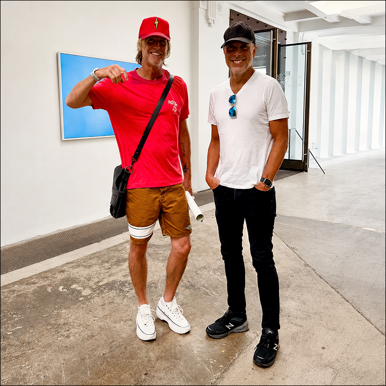 LG Williams with Charlie Colin at Hauser and Wirth LA, 2023